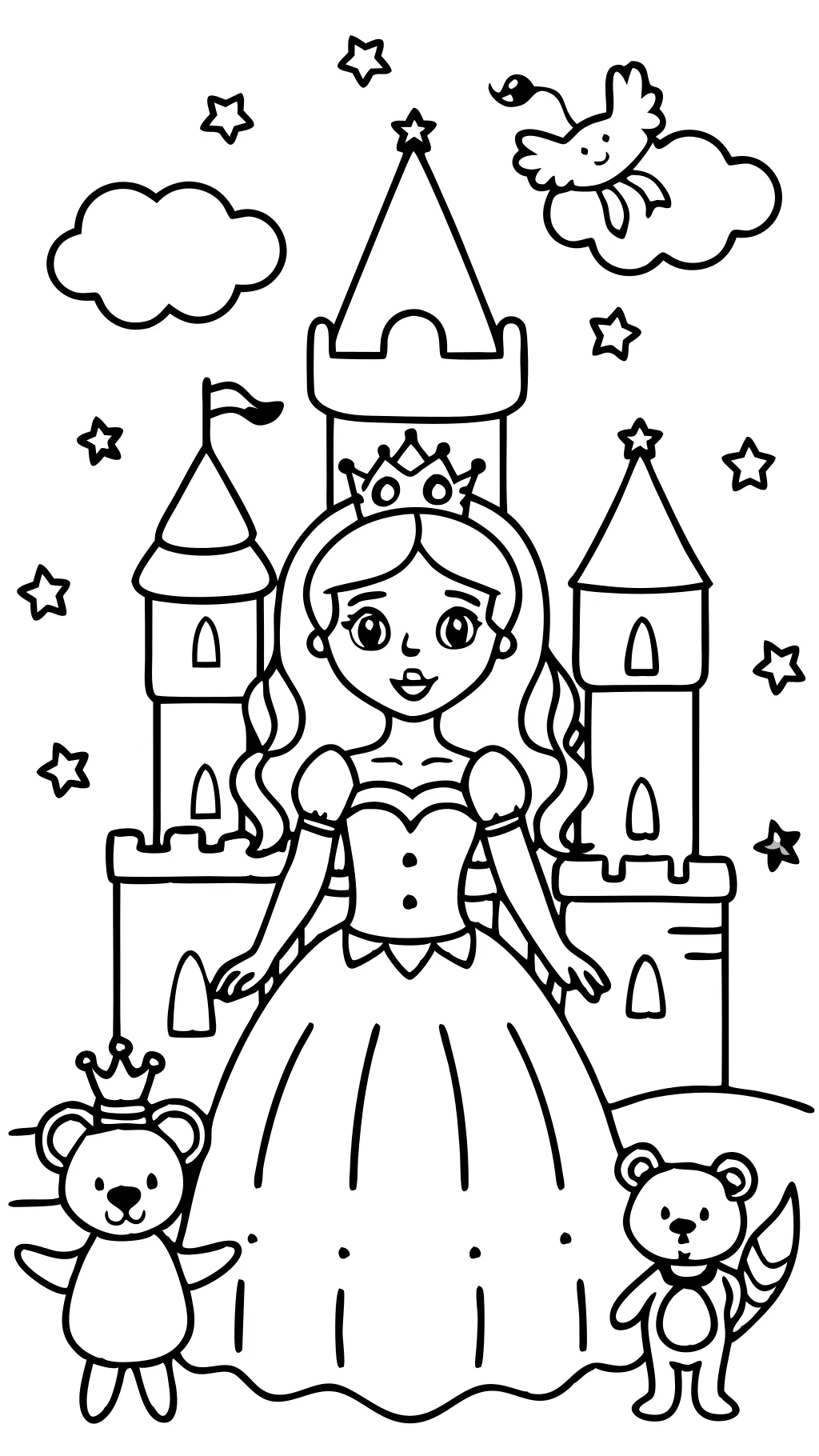 princess coloring pages free printable